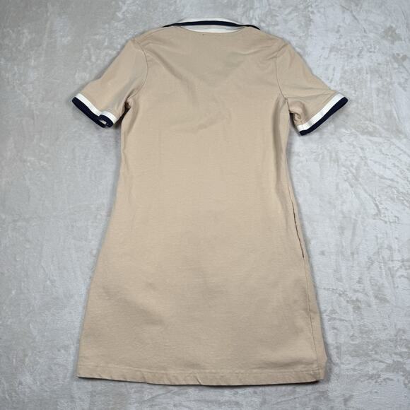 Tuckernuck Hutton Polo Mini Dress Beige Women's Size Small Preppy Pockets - Picture 7 of 10